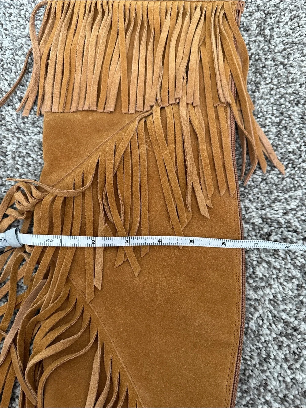 Sam Edelman Over-the-knee Utah Fringe Boots 6